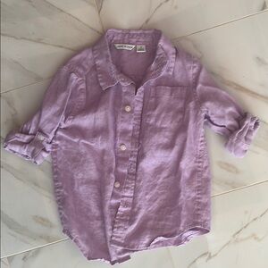 Janie & Jack purple button up size 2T